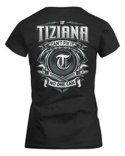 TIZIANA AP81-K4-626 - Personalized Ahmed Quote Apparel “If Ahmed Can't Fix It, No One Can” - Women's Standard T-Shirt - Black