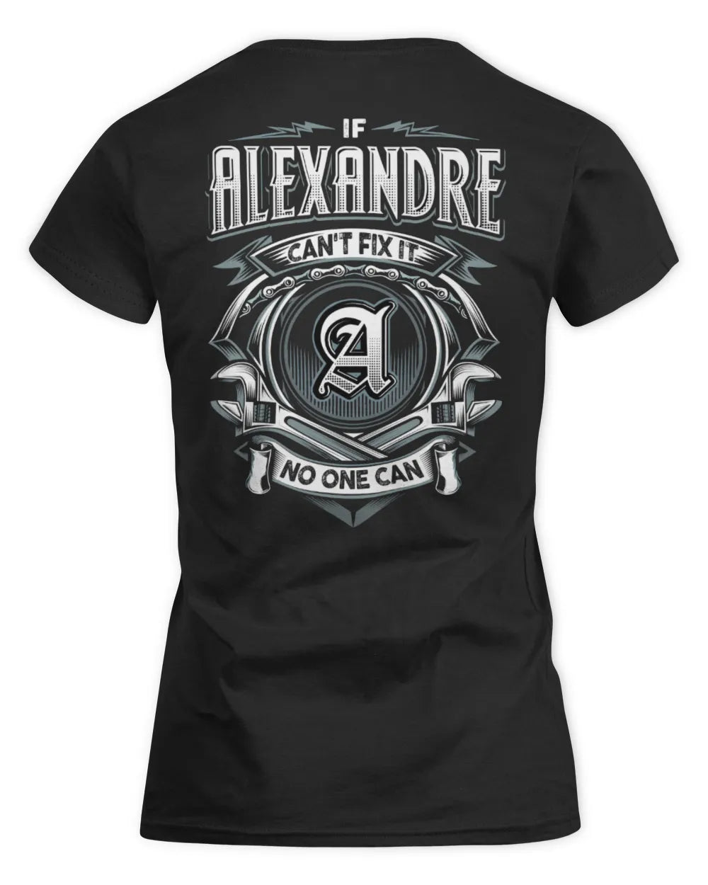 ALEXANDRE AP81-K4-626 - Personalized Ahmed Quote Apparel “If Ahmed Can't Fix It, No One Can” - Women's Standard T-Shirt - Black