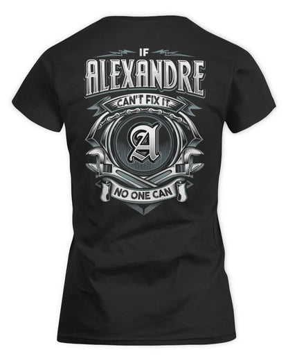 ALEXANDRE AP81-K4-626 - Personalized Ahmed Quote Apparel “If Ahmed Can't Fix It, No One Can” - Women's Standard T-Shirt - Black