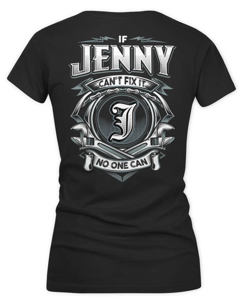 JENNY AP81-K4-626 - Personalized Ahmed Quote Apparel “If Ahmed Can't Fix It, No One Can” - Women's V-Neck T-Shirt - Black