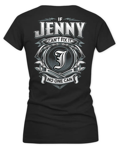 JENNY AP81-K4-626 - Personalized Ahmed Quote Apparel “If Ahmed Can't Fix It, No One Can” - Women's V-Neck T-Shirt - Black