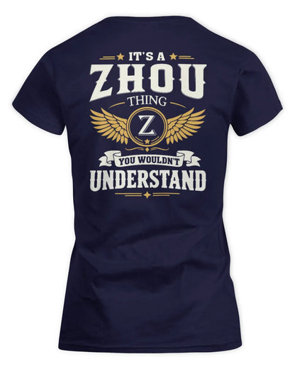 ZHOU KT06-M008 It’s a [NAME] Thing – You Wouldn’t Understand | Personalized Vintage T-Shirt - Women's Standard T-Shirt - Navy