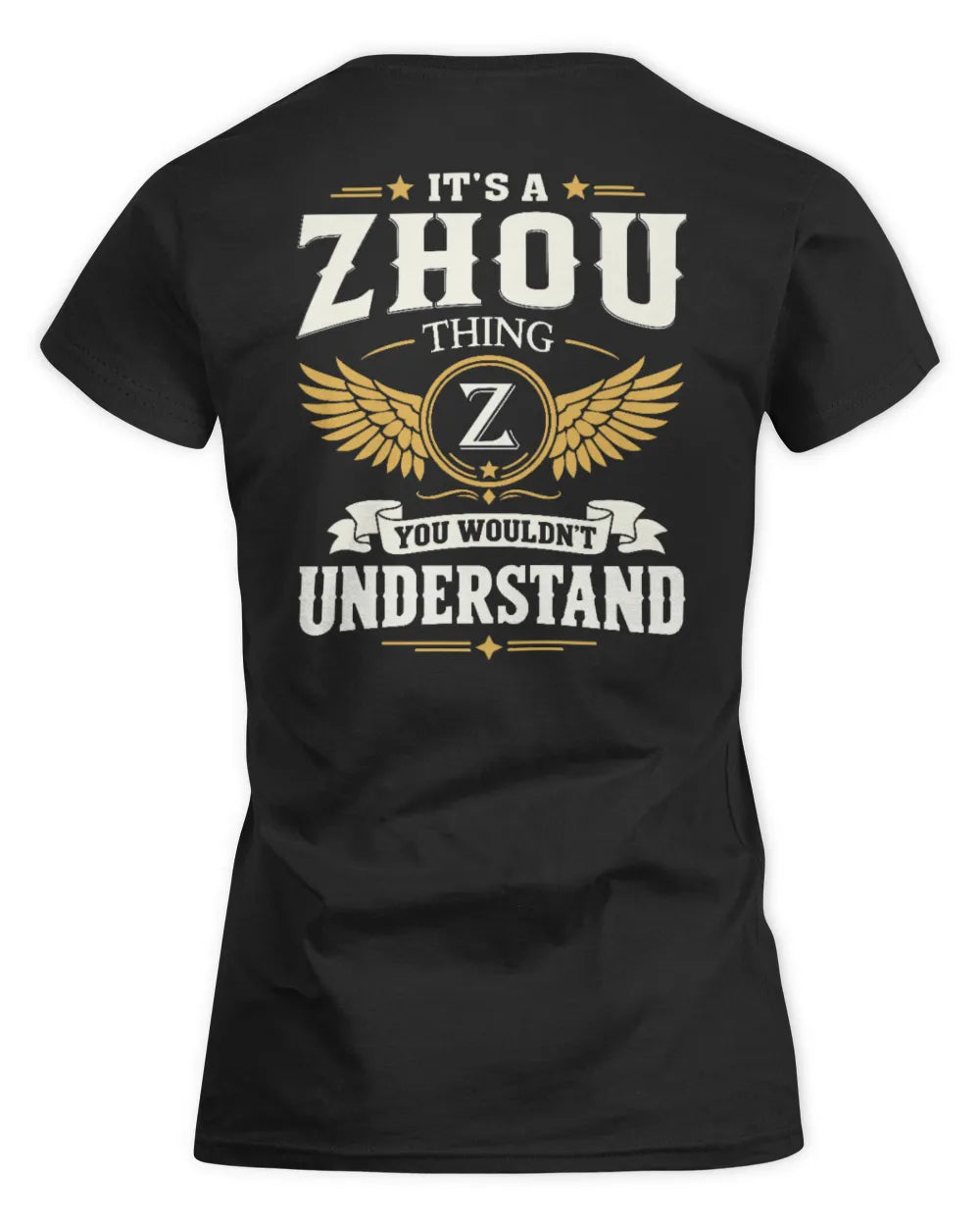 ZHOU KT06-M008 It’s a [NAME] Thing – You Wouldn’t Understand | Personalized Vintage T-Shirt - Women's Standard T-Shirt - Black