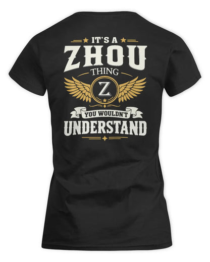 ZHOU KT06-M008 It’s a [NAME] Thing – You Wouldn’t Understand | Personalized Vintage T-Shirt - Women's Standard T-Shirt - Black