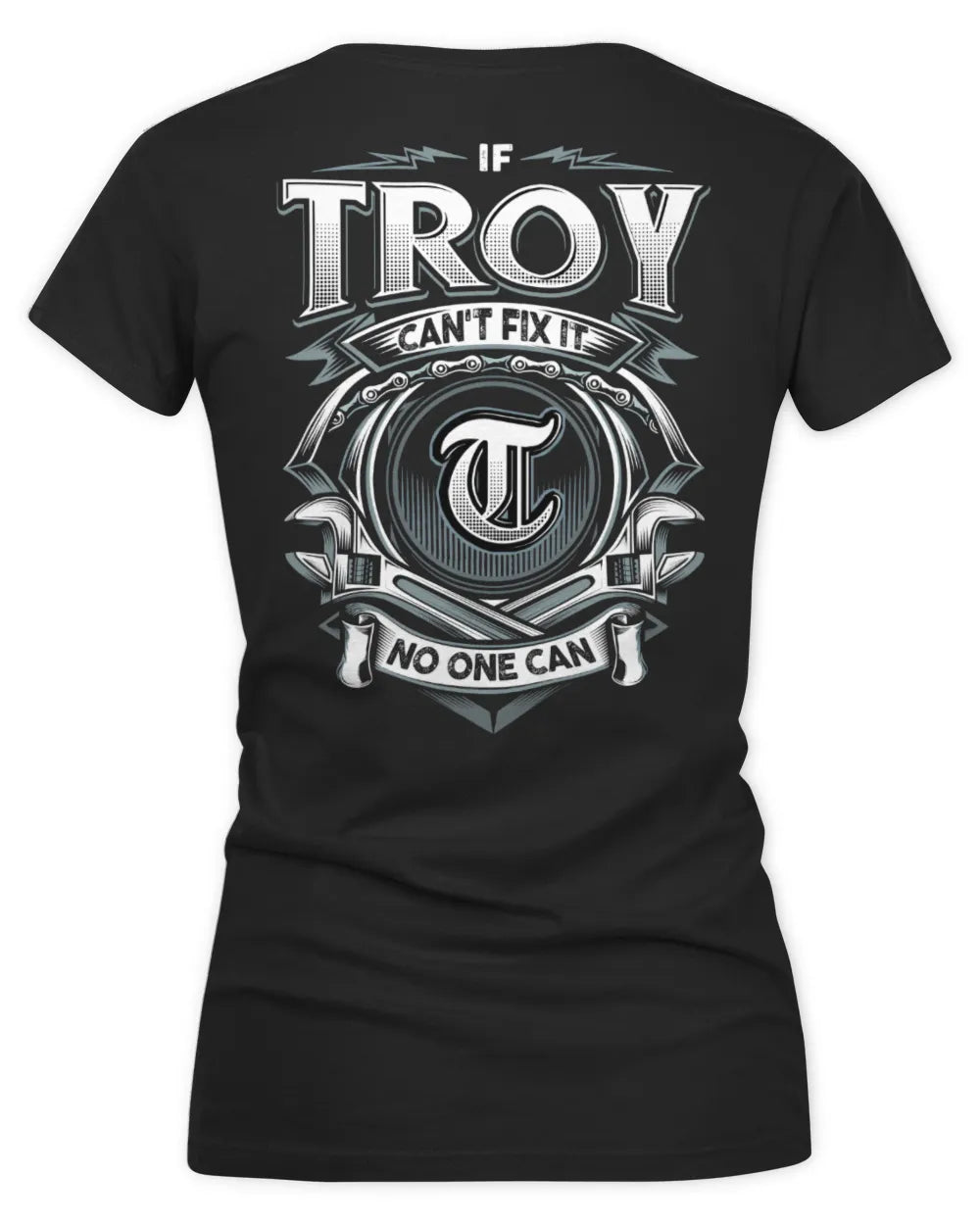 TROY AP81-K4-626 - Personalized Ahmed Quote Apparel “If Ahmed Can't Fix It, No One Can” - Women's V-Neck T-Shirt - Black