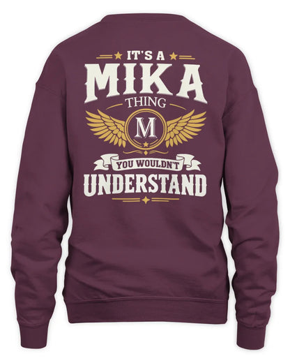 MIKA KT06-M008 It’s a [NAME] Thing – You Wouldn’t Understand | Personalized Vintage T-Shirt - Unisex Sweatshirt - Maroon