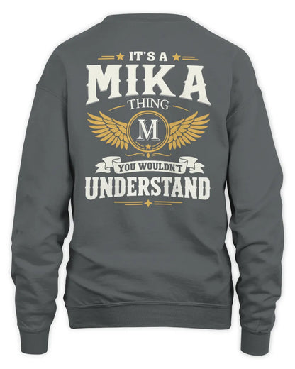 MIKA KT06-M008 It’s a [NAME] Thing – You Wouldn’t Understand | Personalized Vintage T-Shirt - Unisex Sweatshirt - Charcoal