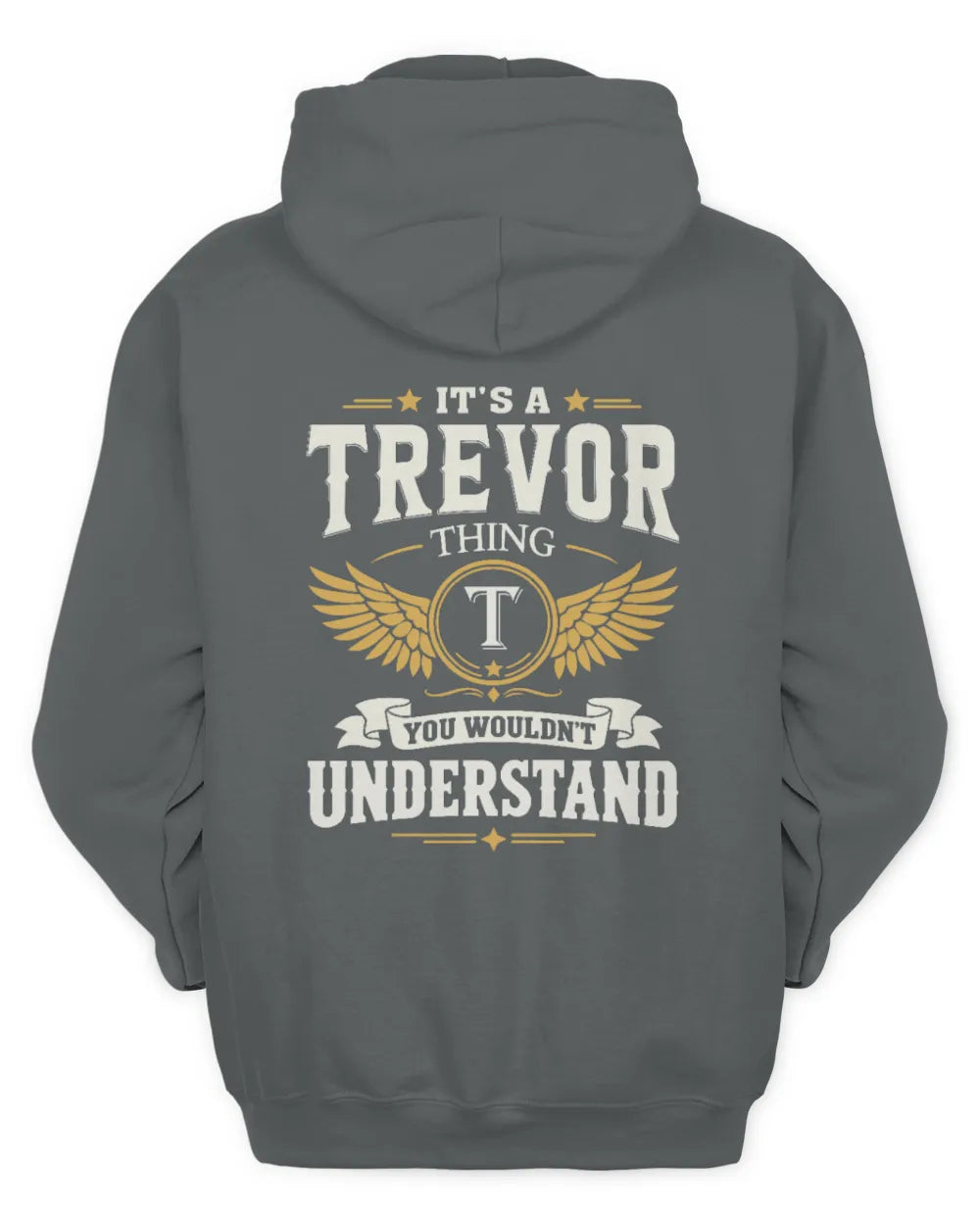 TREVOR KT06-M008 It’s a [NAME] Thing – You Wouldn’t Understand | Personalized Vintage T-Shirt - Unisex Hoodie - Charcoal
