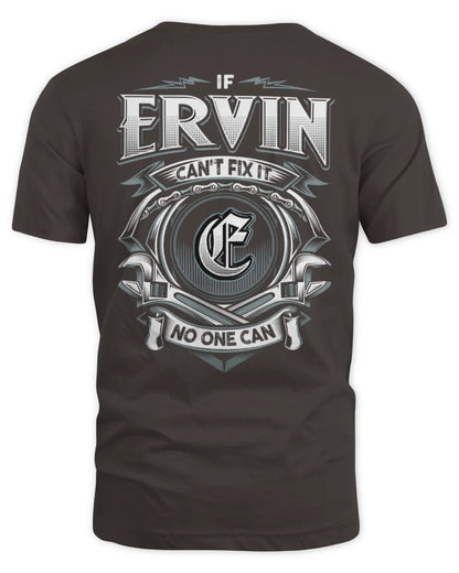 ERVIN AP81-K4-626 - Personalized Ahmed Quote Apparel “If Ahmed Can't Fix It, No One Can” - Unisex Standard T-Shirt - Dark Chocolate