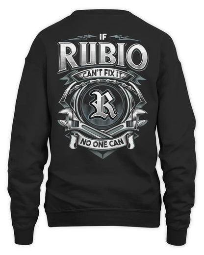 RUBIO AP81-K4-626 - Personalized Ahmed Quote Apparel “If Ahmed Can't Fix It, No One Can” - Unisex Sweatshirt - Black