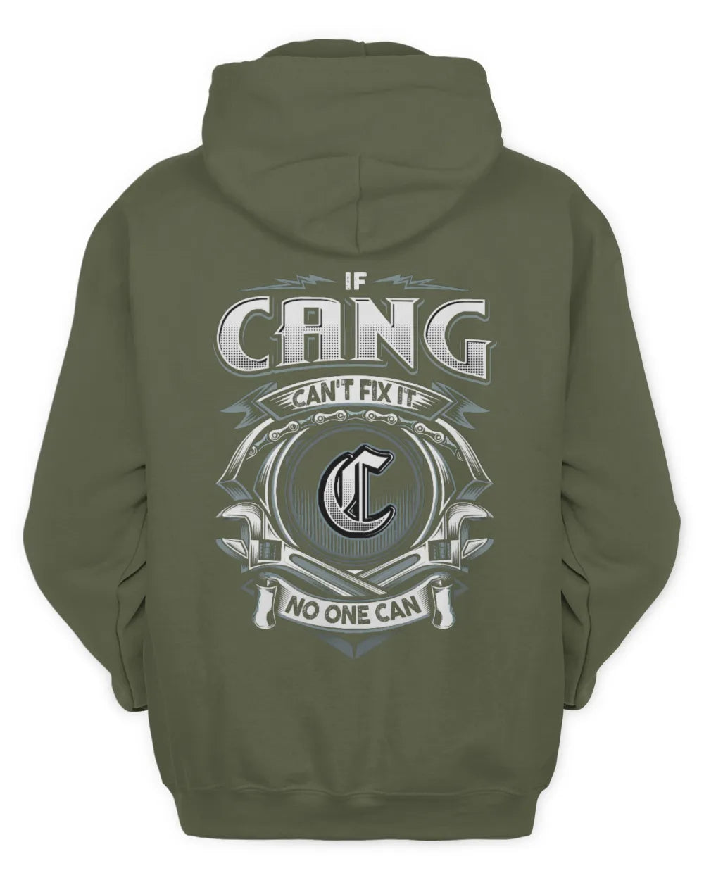CANG AP81-K4-626 - Personalized Ahmed Quote Apparel “If Ahmed Can't Fix It, No One Can” - Unisex Hoodie - Military Green
