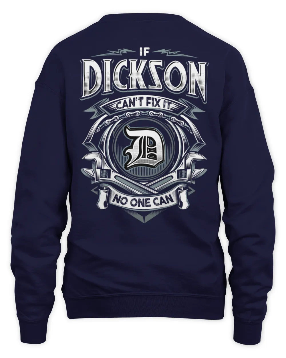 DICKSON AP81-K4-626 - Personalized Ahmed Quote Apparel “If Ahmed Can't Fix It, No One Can” - Unisex Sweatshirt - Navy