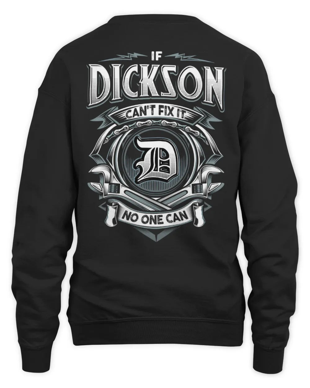 DICKSON AP81-K4-626 - Personalized Ahmed Quote Apparel “If Ahmed Can't Fix It, No One Can” - Unisex Sweatshirt - Black