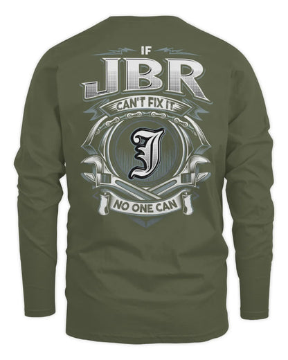 JBR AP81-K4-626 - Personalized Ahmed Quote Apparel “If Ahmed Can't Fix It, No One Can” - Men's Long Sleeved T-Shirt - Military Green