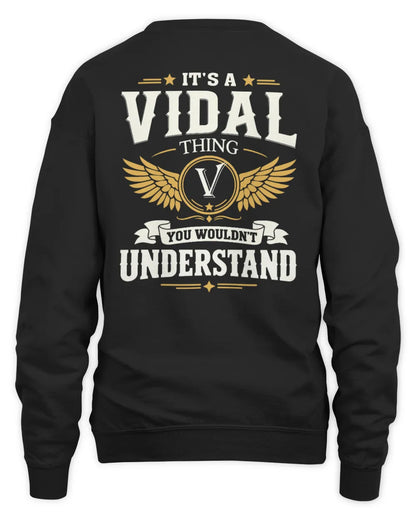 VIDAL KT06-M008 It’s a [NAME] Thing – You Wouldn’t Understand | Personalized Vintage T-Shirt - Unisex Sweatshirt - Black