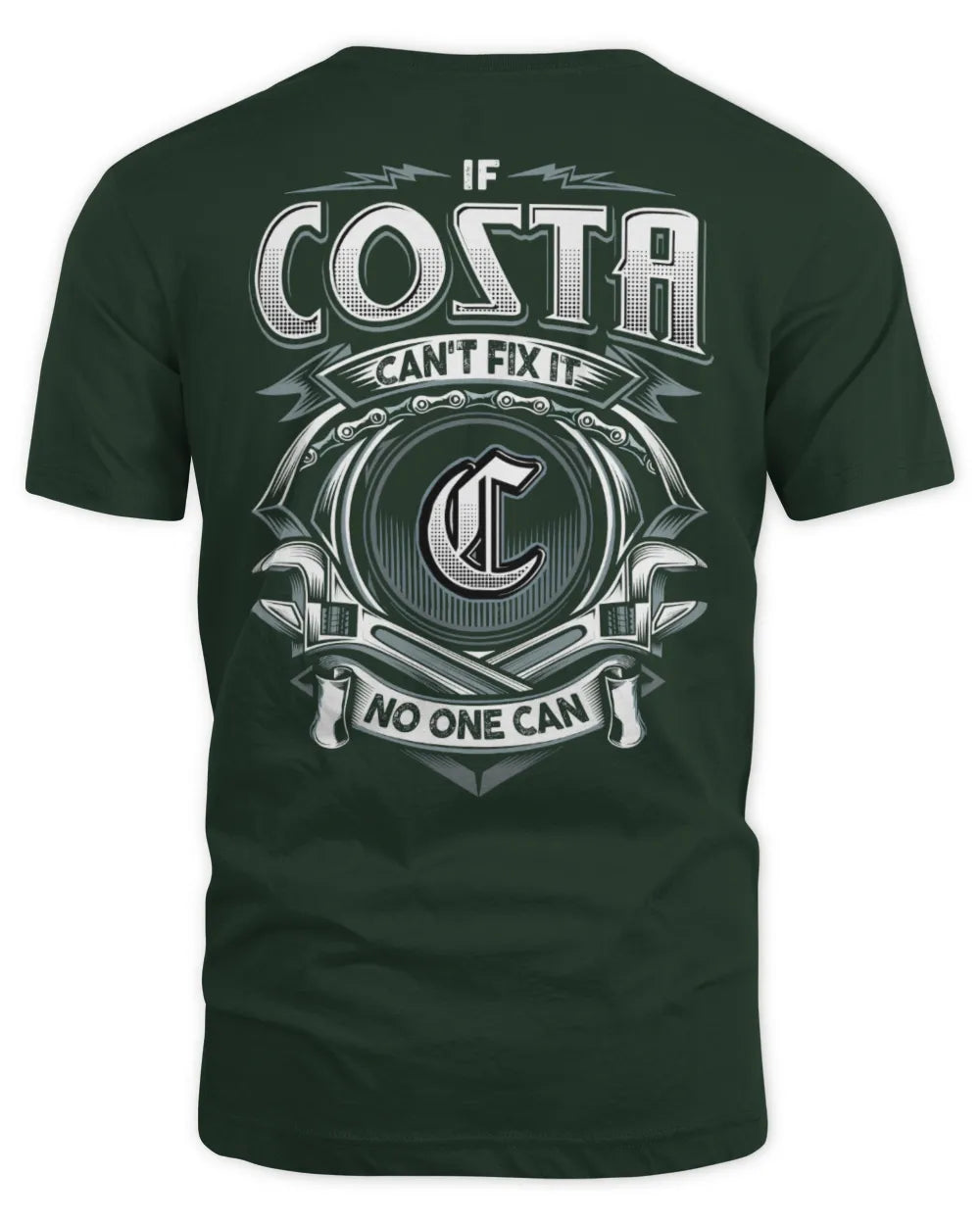 COSTA AP81-K4-626 - Personalized Ahmed Quote Apparel “If Ahmed Can't Fix It, No One Can” - Unisex Standard T-Shirt - Forest Green