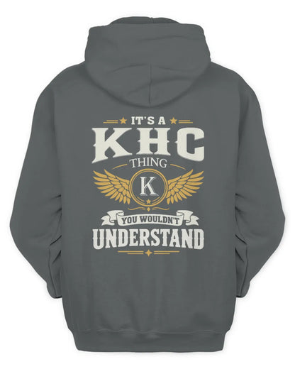 KHC KT06-M008 It’s a [NAME] Thing – You Wouldn’t Understand | Personalized Vintage T-Shirt - Unisex Hoodie - Charcoal
