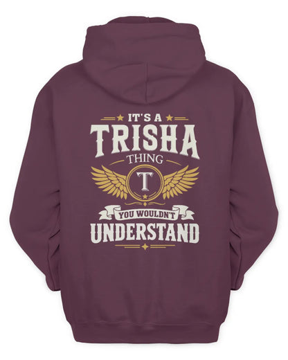 TRISHA KT06-M008 It’s a [NAME] Thing – You Wouldn’t Understand | Personalized Vintage T-Shirt - Unisex Hoodie - Maroon