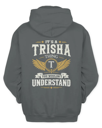 TRISHA KT06-M008 It’s a [NAME] Thing – You Wouldn’t Understand | Personalized Vintage T-Shirt - Unisex Hoodie - Charcoal