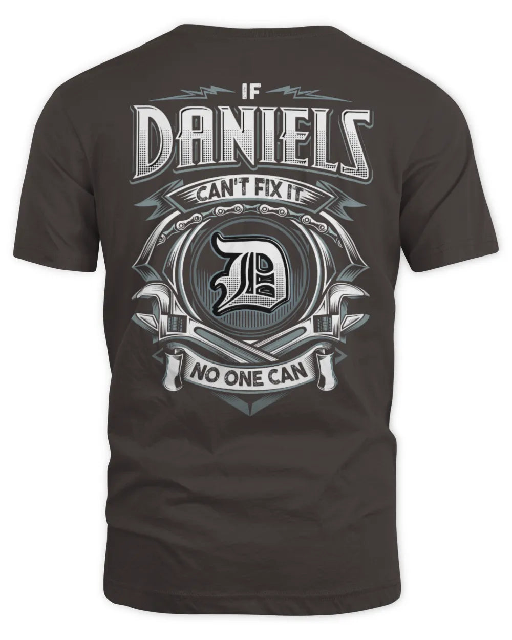 DANIELS AP81-K4-626 - Personalized Ahmed Quote Apparel “If Ahmed Can't Fix It, No One Can” - Unisex Standard T-Shirt - Dark Chocolate