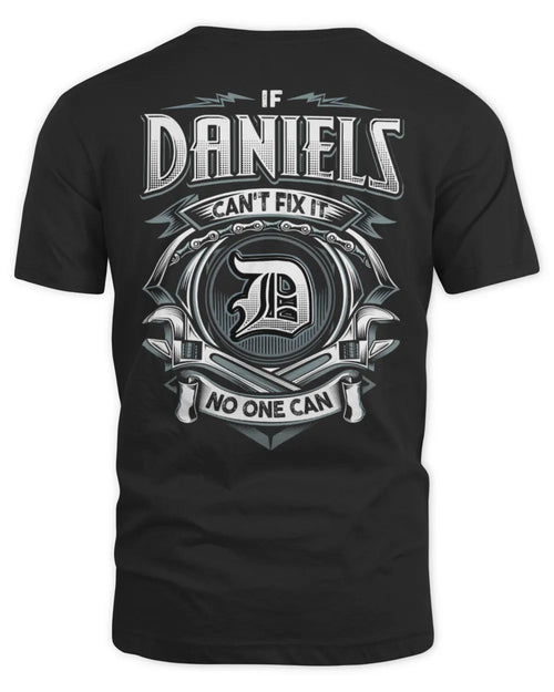 DANIELS AP81-K4-626 - Personalized Ahmed Quote Apparel “If Ahmed Can't Fix It, No One Can” - Unisex Standard T-Shirt - Black