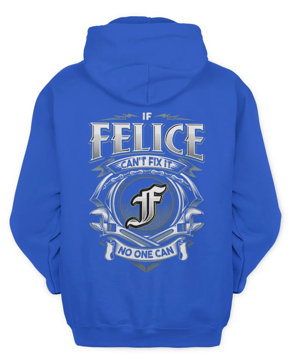 FELICE AP81-K4-626 - Personalized Ahmed Quote Apparel “If Ahmed Can't Fix It, No One Can” - Unisex Hoodie - Royal