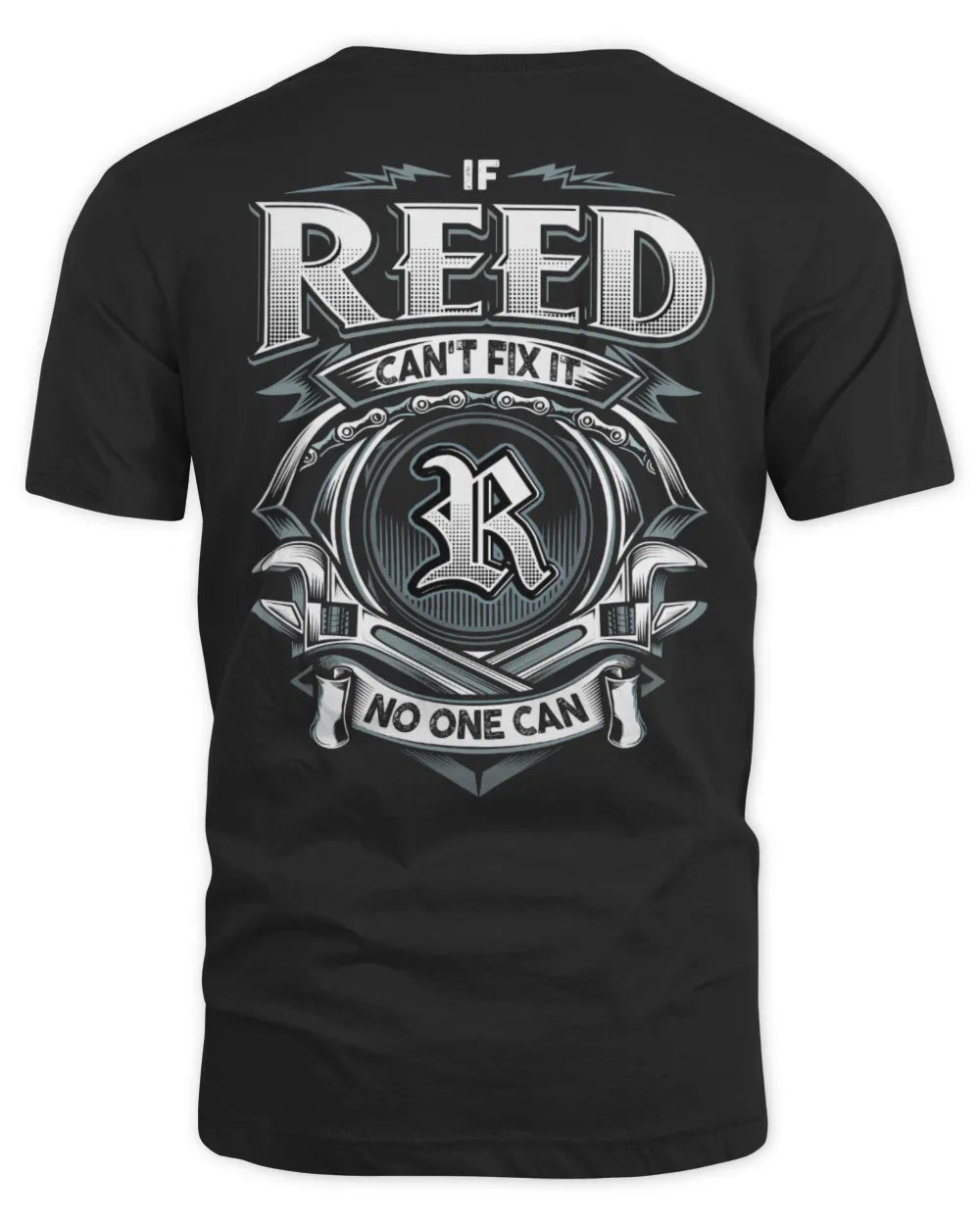 REED AP81-K4-626 - Personalized Ahmed Quote Apparel “If Ahmed Can't Fix It, No One Can” - Unisex Standard T-Shirt - Black