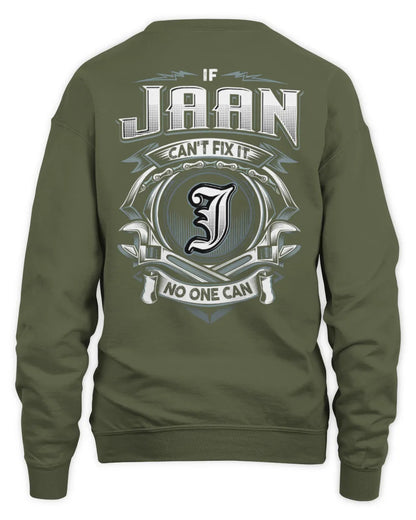 JAAN AP81-K4-626 - Personalized Ahmed Quote Apparel “If Ahmed Can't Fix It, No One Can” - Unisex Sweatshirt - Military Green