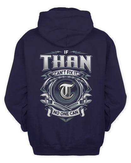 THAN AP81-K4-626 - Personalized Ahmed Quote Apparel “If Ahmed Can't Fix It, No One Can” - Unisex Hoodie - Navy