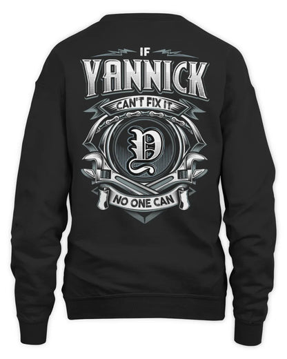 YANNICK AP81-K4-626 - Personalized Ahmed Quote Apparel “If Ahmed Can't Fix It, No One Can” - Unisex Sweatshirt - Black
