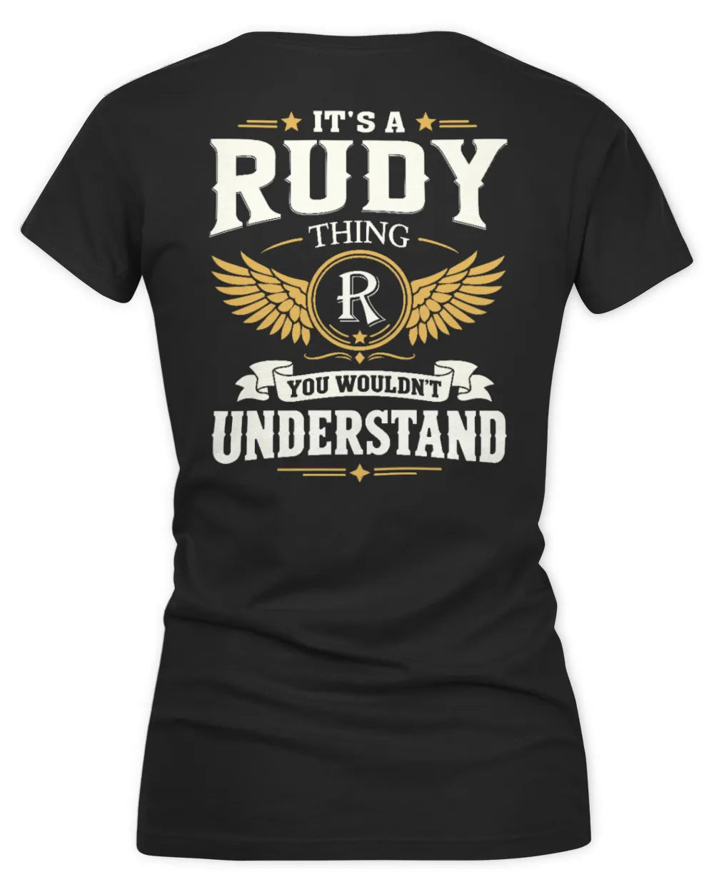 RUDY KT06-M008 It’s a [NAME] Thing – You Wouldn’t Understand | Personalized Vintage T-Shirt - Women's V-Neck T-Shirt - Black