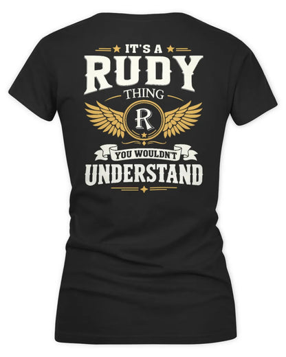 RUDY KT06-M008 It’s a [NAME] Thing – You Wouldn’t Understand | Personalized Vintage T-Shirt - Women's V-Neck T-Shirt - Black