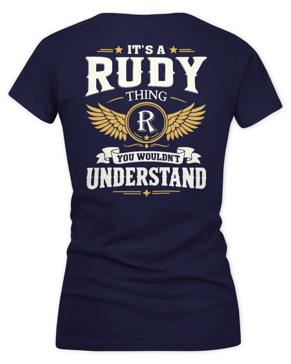 RUDY KT06-M008 It’s a [NAME] Thing – You Wouldn’t Understand | Personalized Vintage T-Shirt - Women's V-Neck T-Shirt - Navy