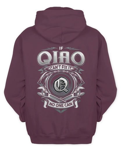 QIAO AP81-K4-626 - Personalized Ahmed Quote Apparel “If Ahmed Can't Fix It, No One Can” - Unisex Hoodie - Maroon