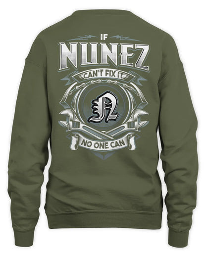 NUNEZ AP81-K4-626 - Personalized Ahmed Quote Apparel “If Ahmed Can't Fix It, No One Can” - Unisex Sweatshirt - Military Green