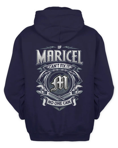 MARICEL AP81-K4-626 - Personalized Ahmed Quote Apparel “If Ahmed Can't Fix It, No One Can” - Unisex Hoodie - Navy