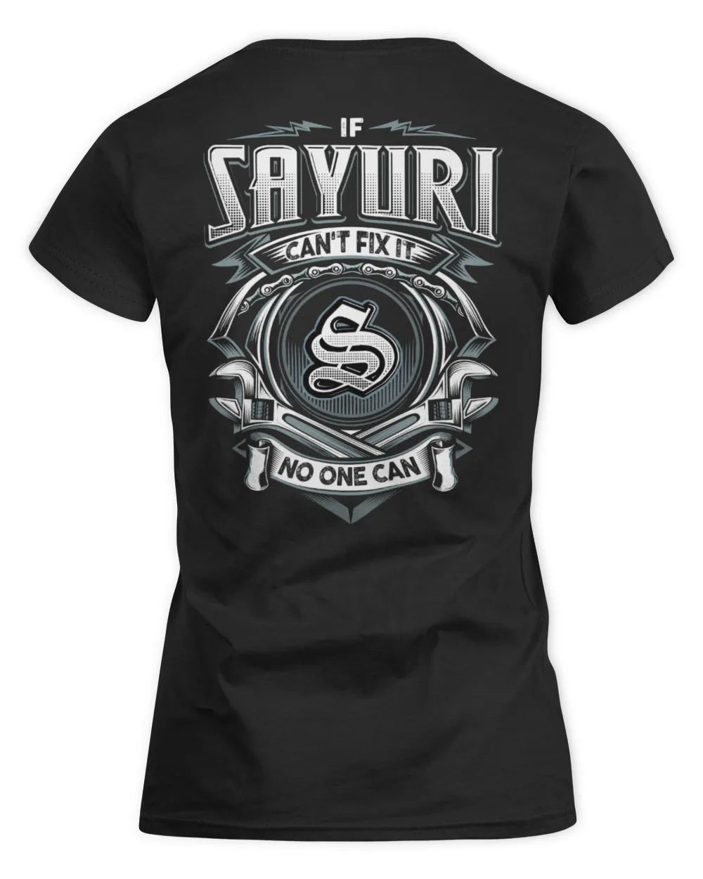 SAYURI AP81-K4-626 - Personalized Ahmed Quote Apparel “If Ahmed Can't Fix It, No One Can” - Women's Standard T-Shirt - Black