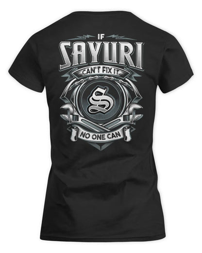 SAYURI AP81-K4-626 - Personalized Ahmed Quote Apparel “If Ahmed Can't Fix It, No One Can” - Women's Standard T-Shirt - Black