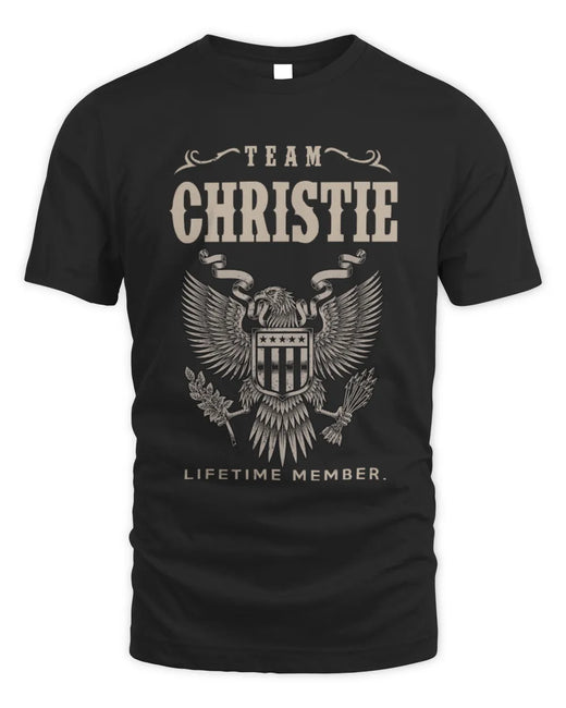 CHRISTIE TP06-K82 – Personalized Classic Style Apparel “Team NAME Lifetime Member”