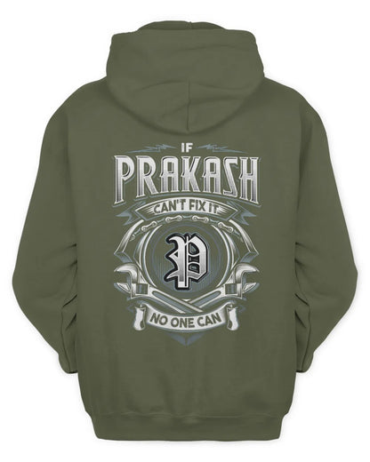 PRAKASH AP81-K4-626 - Personalized Ahmed Quote Apparel “If Ahmed Can't Fix It, No One Can” - Unisex Hoodie - Military Green