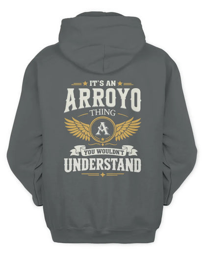 ARROYO KT06-M008 It’s a [NAME] Thing – You Wouldn’t Understand | Personalized Vintage T-Shirt - Unisex Hoodie - Charcoal