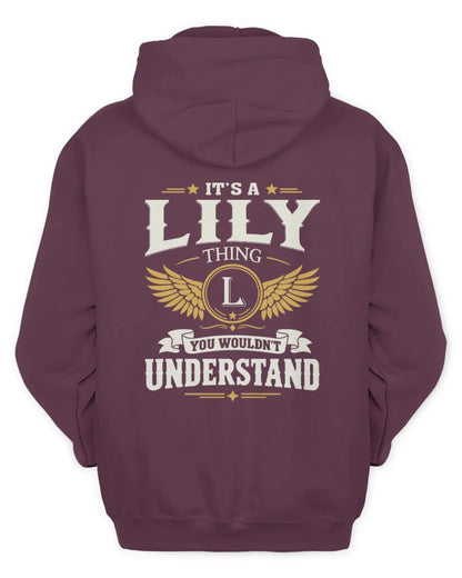 LILY KT06-M008 It’s a [NAME] Thing – You Wouldn’t Understand | Personalized Vintage T-Shirt - Unisex Hoodie - Maroon