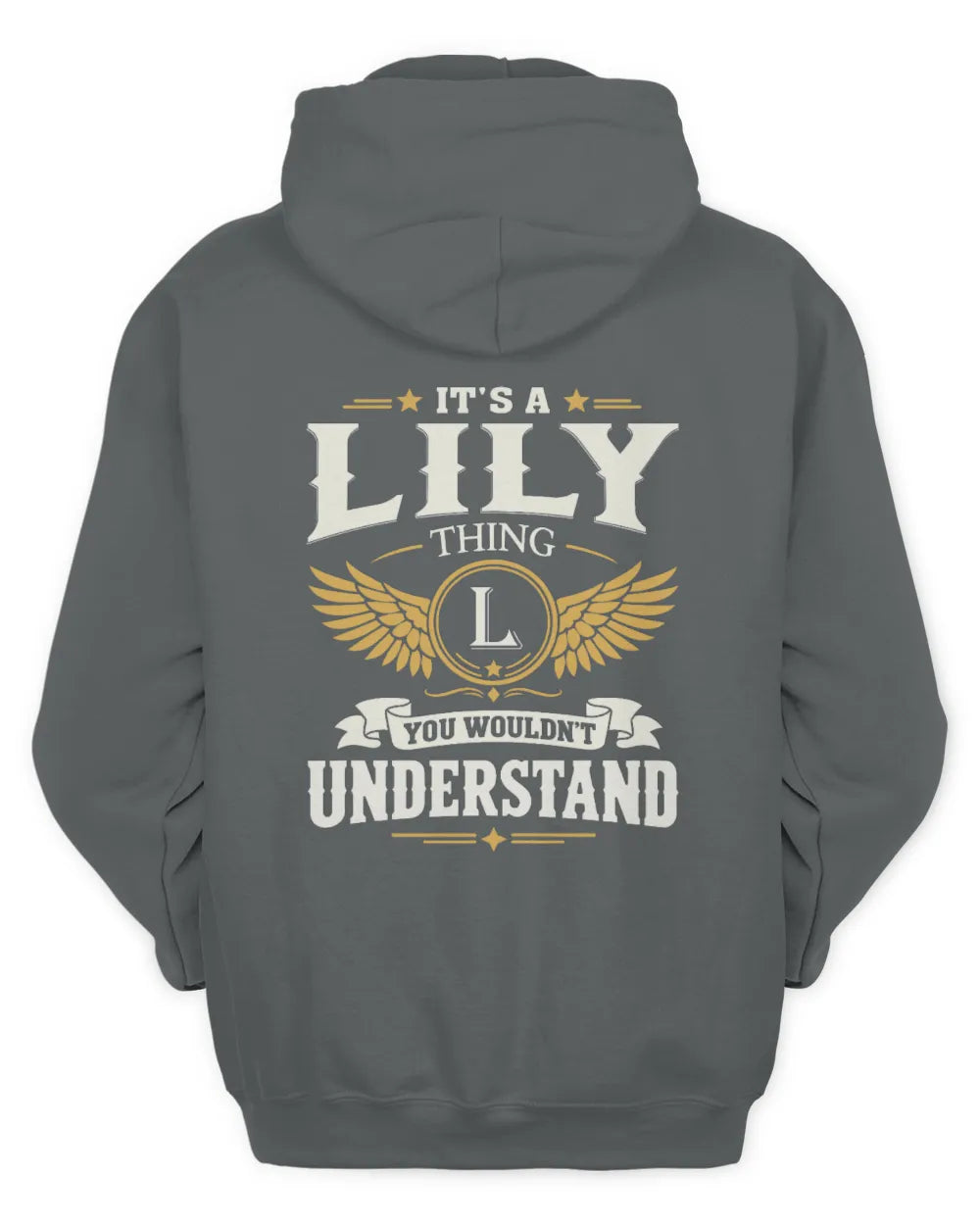 LILY KT06-M008 It’s a [NAME] Thing – You Wouldn’t Understand | Personalized Vintage T-Shirt - Unisex Hoodie - Charcoal