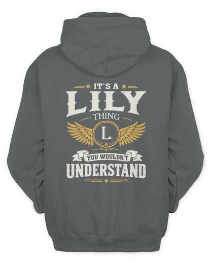 LILY KT06-M008 It’s a [NAME] Thing – You Wouldn’t Understand | Personalized Vintage T-Shirt - Unisex Hoodie - Charcoal