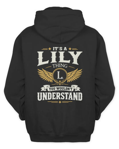 LILY KT06-M008 It’s a [NAME] Thing – You Wouldn’t Understand | Personalized Vintage T-Shirt - Unisex Hoodie - Black