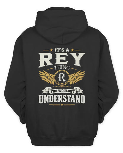 REY KT06-M008 It’s a [NAME] Thing – You Wouldn’t Understand | Personalized Vintage T-Shirt - Unisex Hoodie - Black