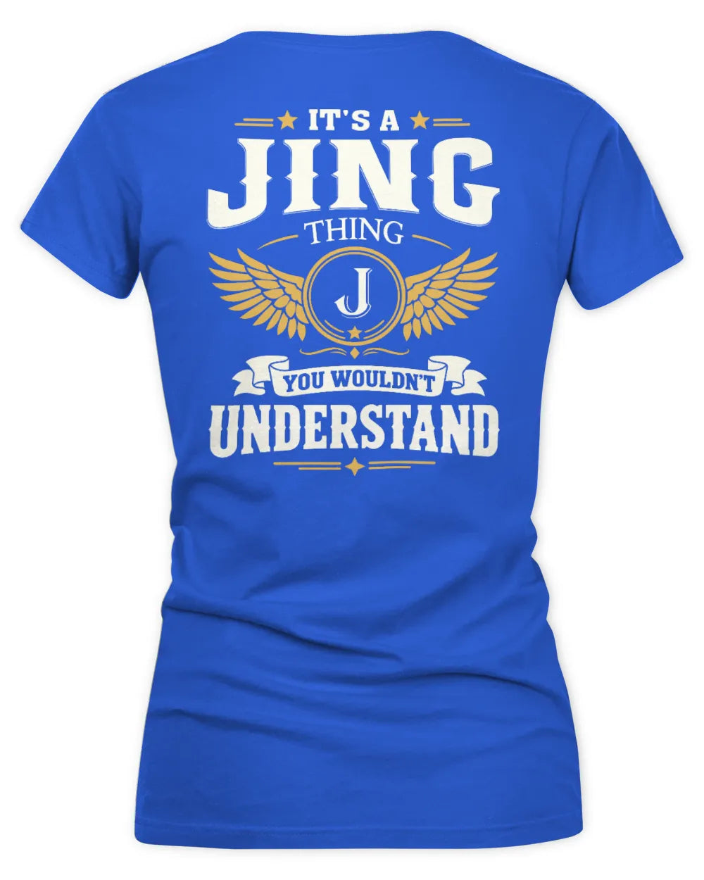 JING KT06-M008 It’s a [NAME] Thing – You Wouldn’t Understand | Personalized Vintage T-Shirt - Women's V-Neck T-Shirt - Royal