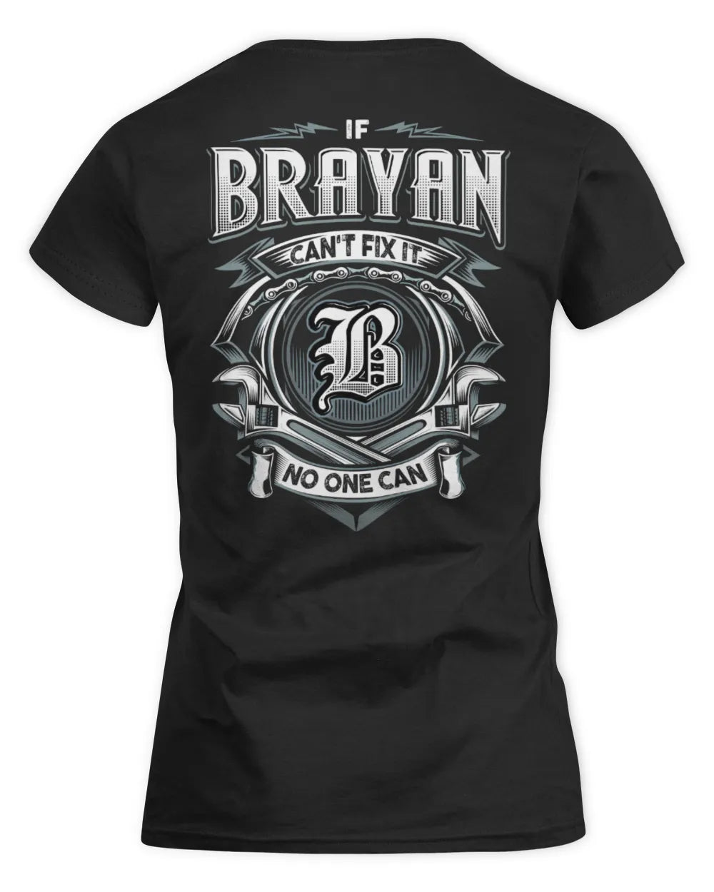 BRAYAN AP81-K4-626 - Personalized Ahmed Quote Apparel “If Ahmed Can't Fix It, No One Can” - Women's Standard T-Shirt - Black