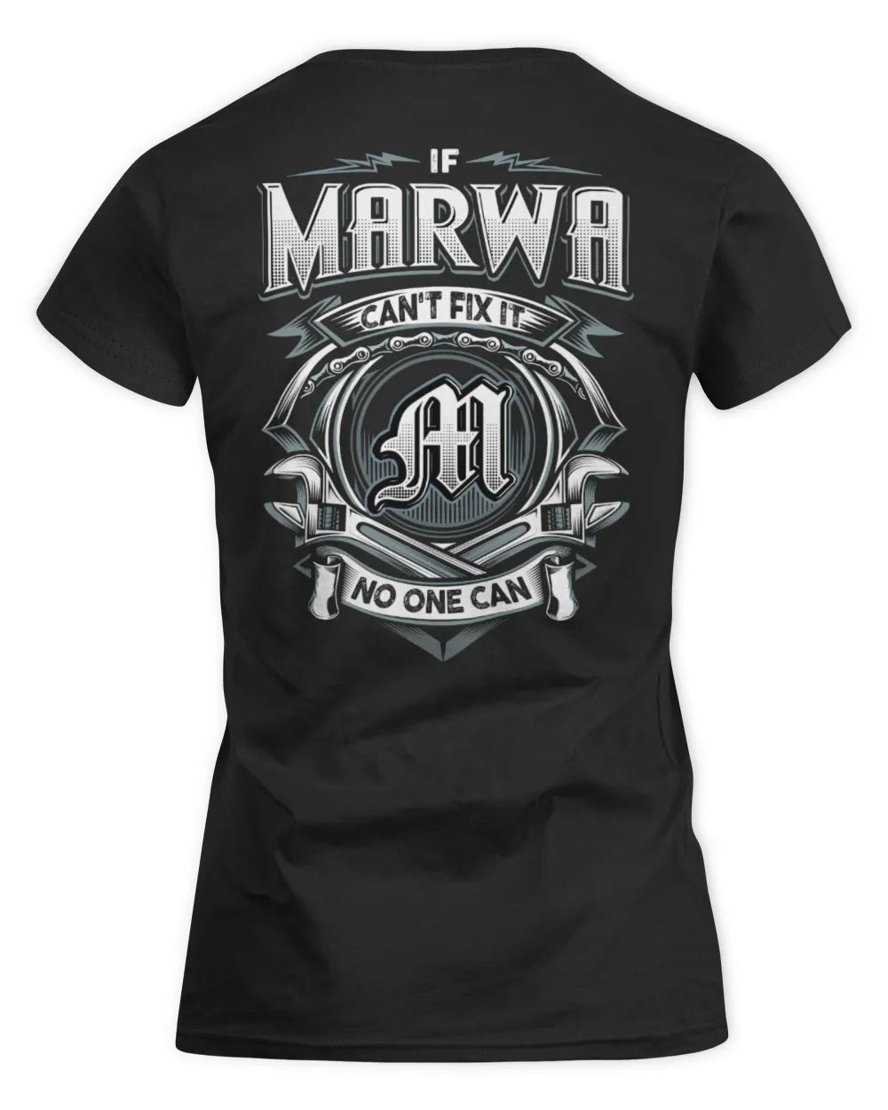 MARWA AP81-K4-626 - Personalized Ahmed Quote Apparel “If Ahmed Can't Fix It, No One Can” - Women's Standard T-Shirt - Black