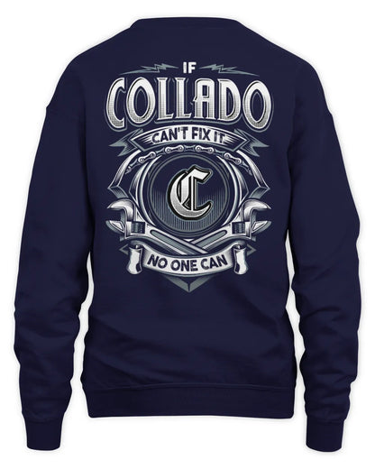 COLLADO AP81-K4-626 - Personalized Ahmed Quote Apparel “If Ahmed Can't Fix It, No One Can” - Unisex Sweatshirt - Navy